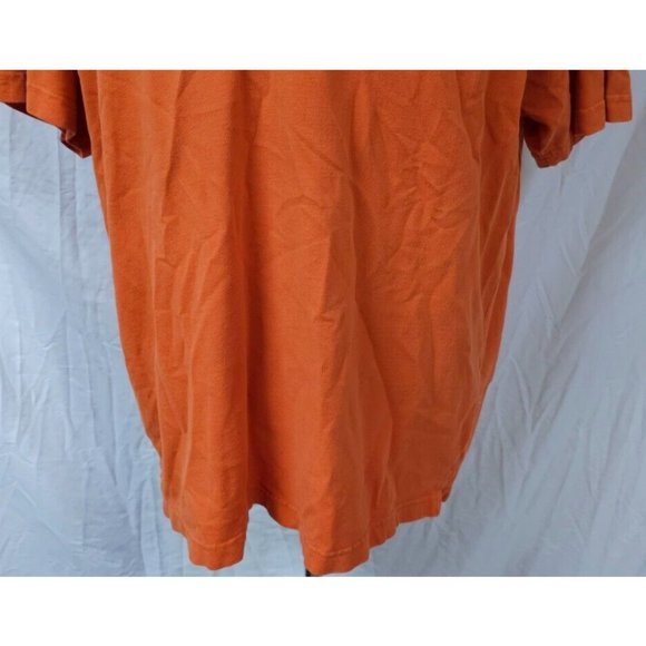 Vtg Tommy Jeans Hilfiger Denim XXL Orange Short Sleeve Embroidered Polo Shirt - Picture 4 of 10